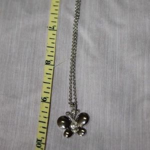 BEAUTIFUL BUTTERFLY NECKLACE W/ADJ. CHAIN(9.75)